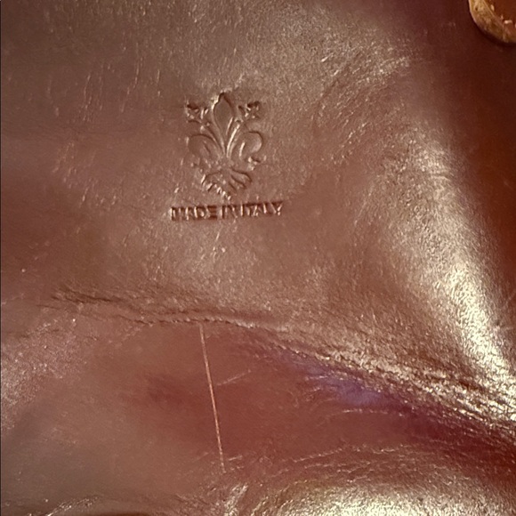 Vera Pelle Giorgio Costa Brown Leather Crossbody Bag - Picture 11 of 14